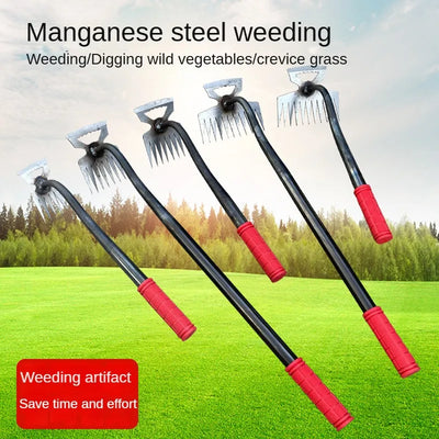 Garden Weeds Puller Weeding Tool  Practical Manual Weeding Soil Loosening Sturdy for Farm Work Backyard Tilling Lawn Digging