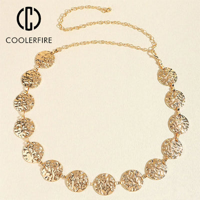 Elegant Women's Belt Chain Belt Waist Chain Gold Belt Belts for Lady Chain Belts Fashion Belts for Dress Trousers Women ZX030