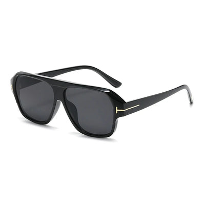 Classic Oversized Sunglasses Men Vintage Black Big Sun Glasses Male Fashion Driving Travelling Shades